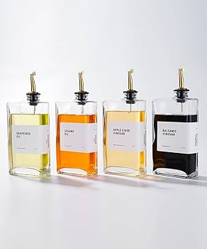 Olive Oil Dispenser for Kitchen, Cooking Oil Dispenser, Oil and Vinegar Dispenser Set, Olive Oil ... | Amazon (US)