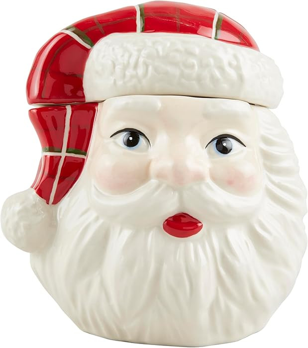 Mud Pie Mini Christmas Cookie Jar, Santa, 5" x 3 1/4" | Amazon (US)