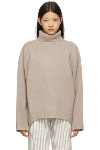 Totême - Taupe Wool & Cashmere Sweater | SSENSE