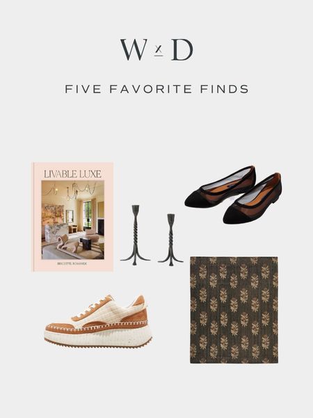 Mesh flats, a sneaker dupe, the book I’m pre-ordering and more… shop this week’s Five Favorite Finds ✨

#LTKshoecrush #LTKhome #LTKunder50