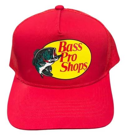 Bass Pro Shops Mesh Trucker Cap- RED | Walmart (US)
