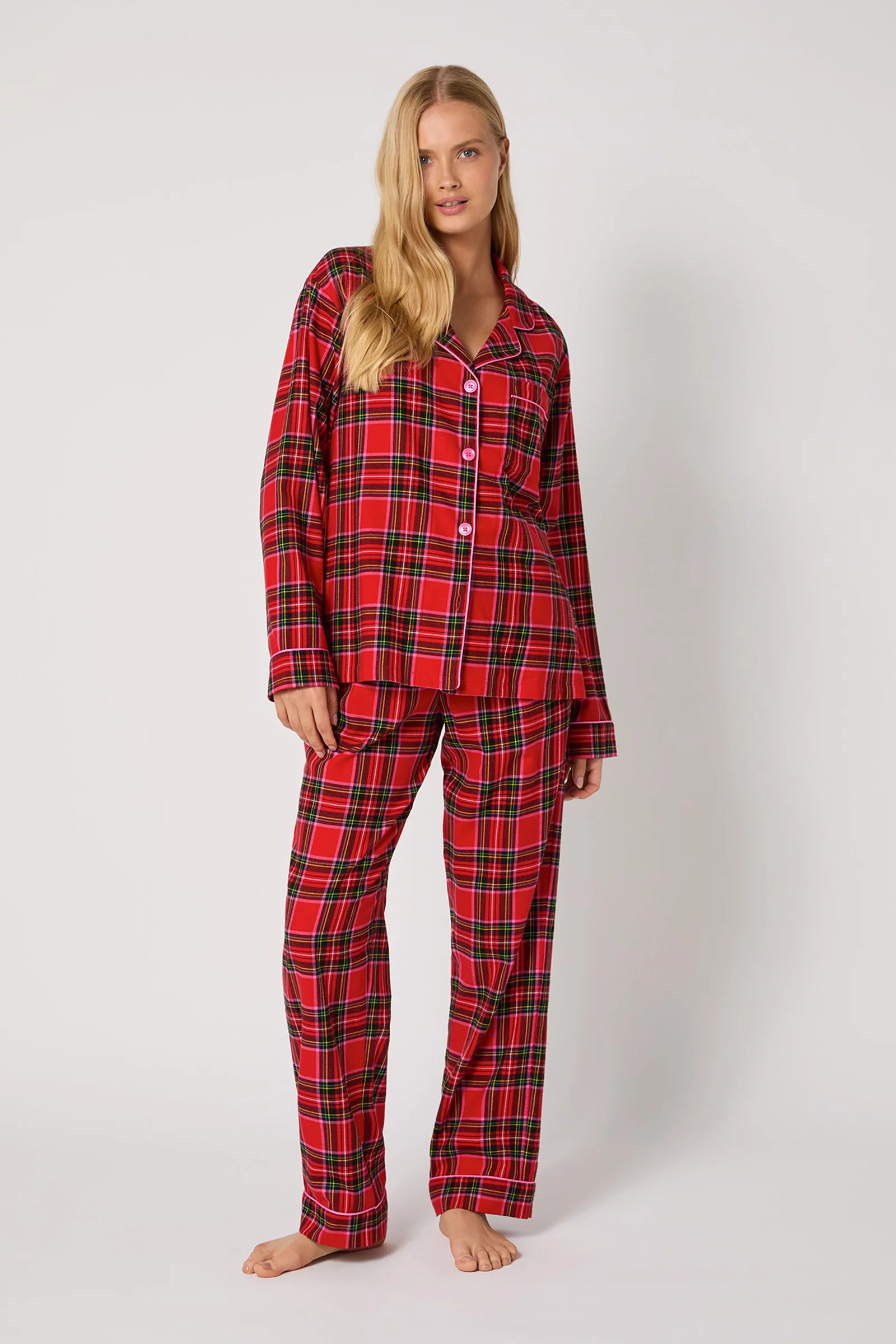 Classic PJ Set - Christmas Plaid | Trina Turk