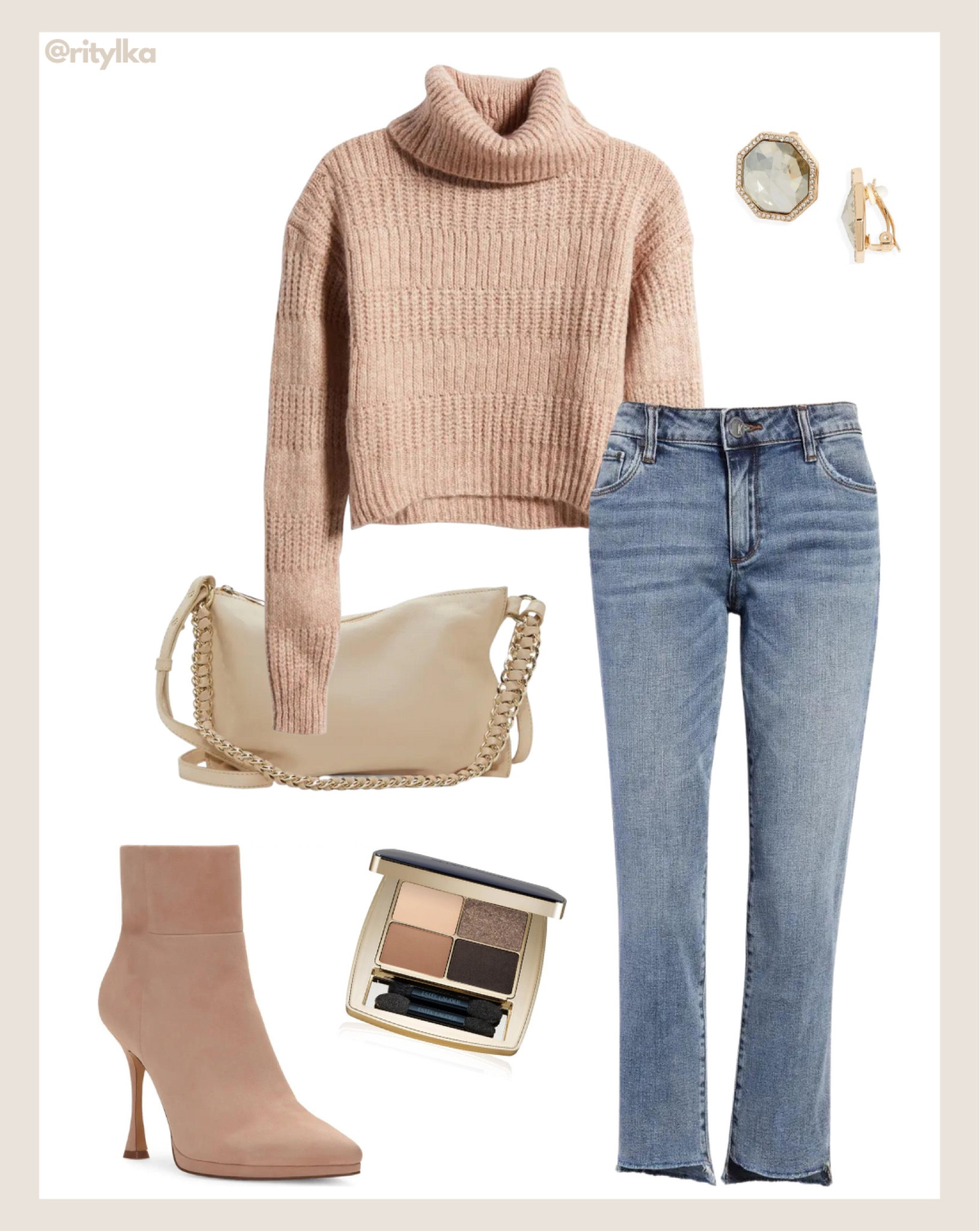 Winter outfit inspo

Beige sweater 
Blue jeans 
Beige bag
Beige booties
Gold earrings 

#winteroutfit #winteroutfitideas #casualwinteroutfits #budgetfashion

#LTKSeasonal #LTKstyletip #LTKbeauty