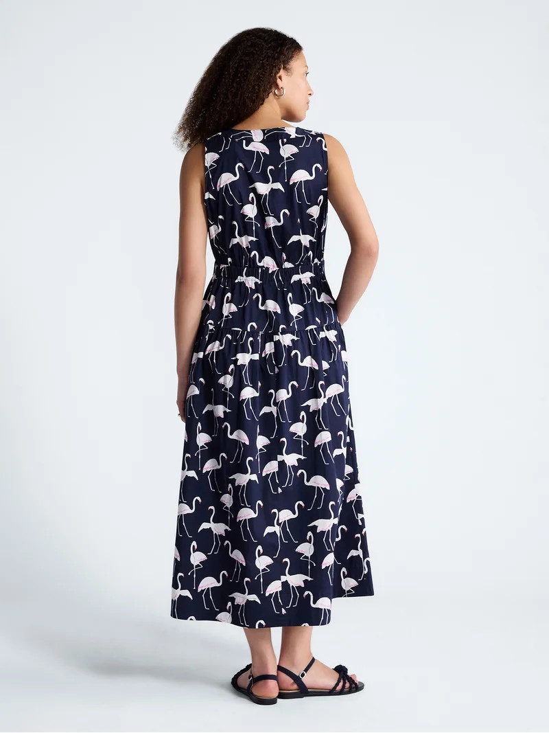 Free Assembly Women's Sleeveless V-Neck Maxi Dress, Sizes XS-XXL | Walmart (US)