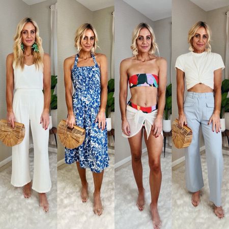Spring break outfits. Vacation outfits. What to pack for spring break. White matching set. Blue and white floral dress. Casual dress. Spring dress. Vacation dress. Two piece swimwear. Two piece bathing suit. Wide leg pants. I am wearing a small/4 and everything. 

Follow my shop @Pavonamarie on the @shop.LTK app to shop this post and get my exclusive app-only content!

#liketkit #LTKswim #LTKtravel #LTKfindsunder100
@shop.ltk
https://liketk.it/4z2Cf

Follow my shop @Pavonamarie on the @shop.LTK app to shop this post and get my exclusive app-only content!

#liketkit #LTKGiftGuide #LTKSeasonal #LTKU
@shop.ltk
https://liketk.it/4EeaJ

#LTKSaleAlert #LTKOver40 #LTKVideo