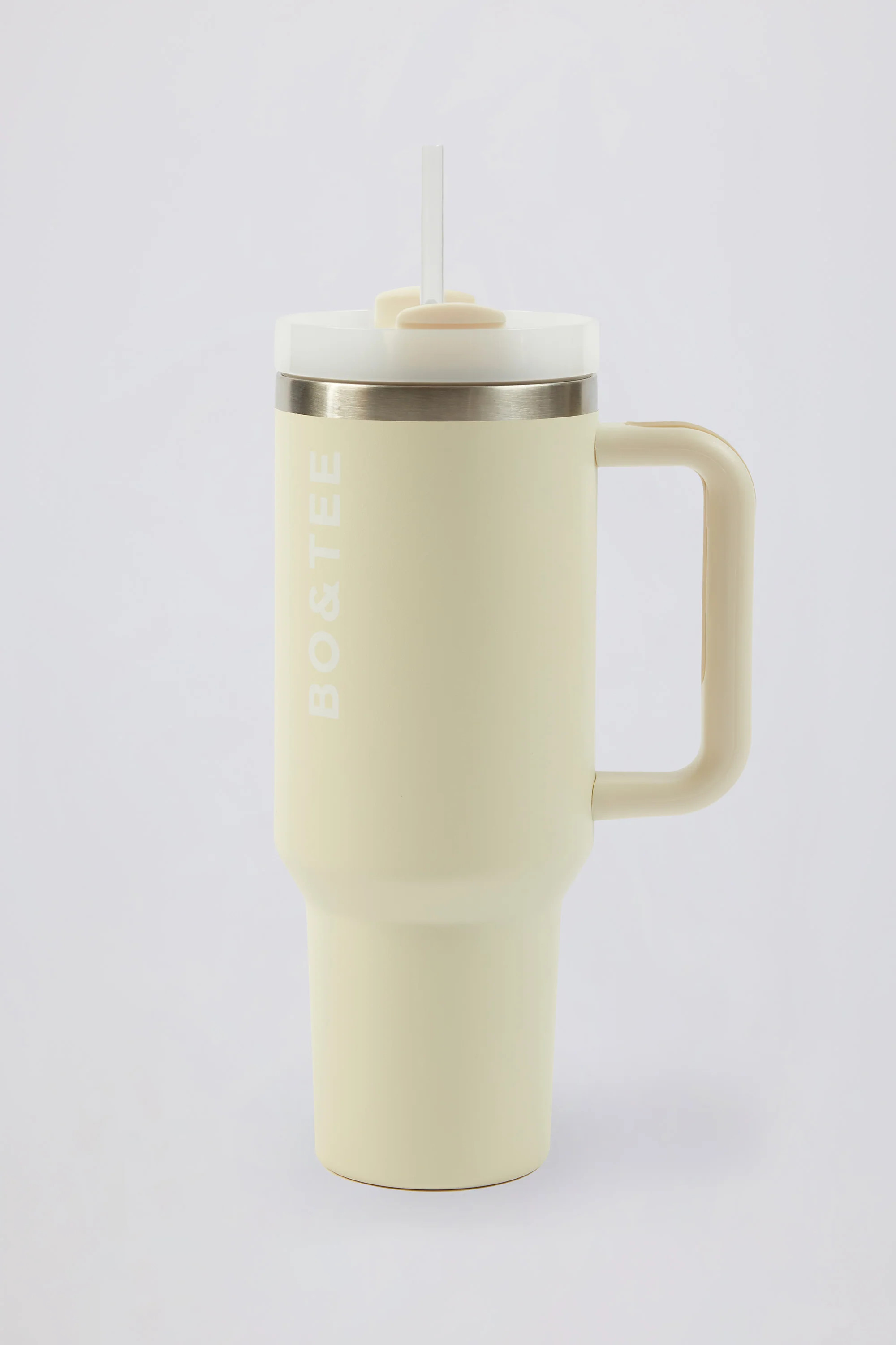 Stainless Steel Water Bottle in Cream | Bo+Tee