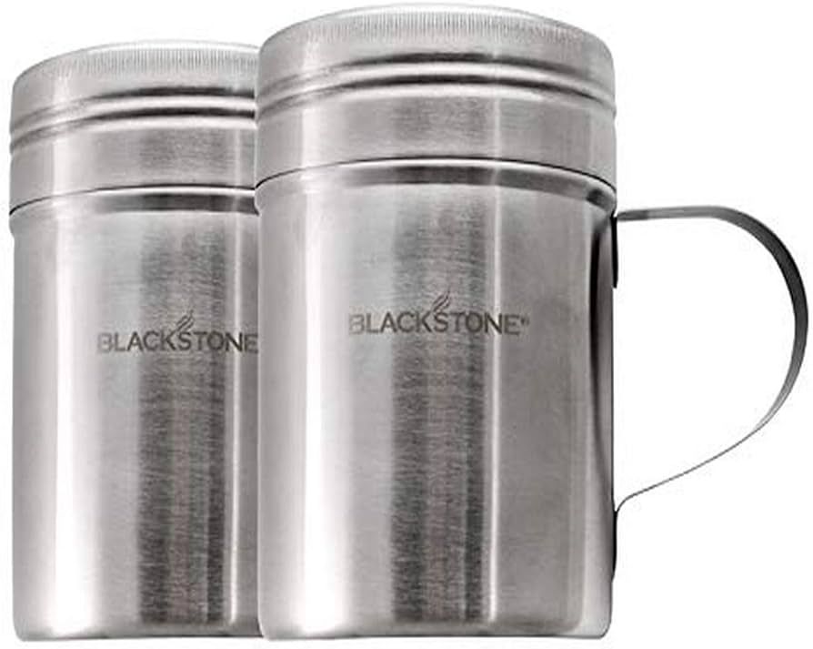 Blackstone 5072 10 Oz Stainless Steel Handle 2 Pack Versatile Dredge Shaker with Lid for Sugar, C... | Amazon (US)