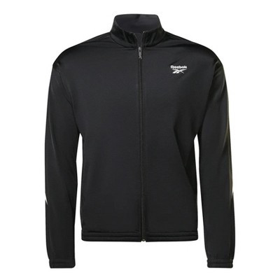 Reebok Mens Vector Track Jacket, blackwhite, Small | Target
