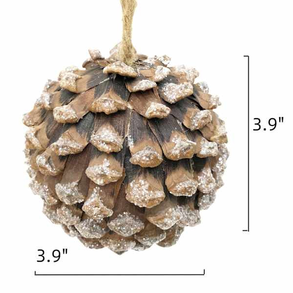 Pinecone Ball Ornament, 4" | At Home