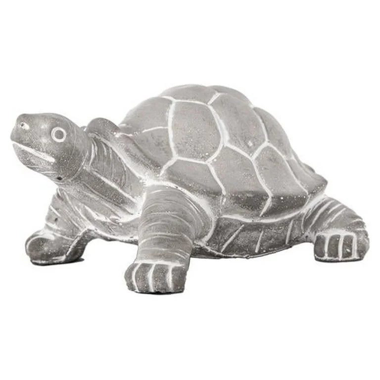 Urban Cement Standing Turtle Figurine Washed Concrete Finish Gray | Walmart (US)