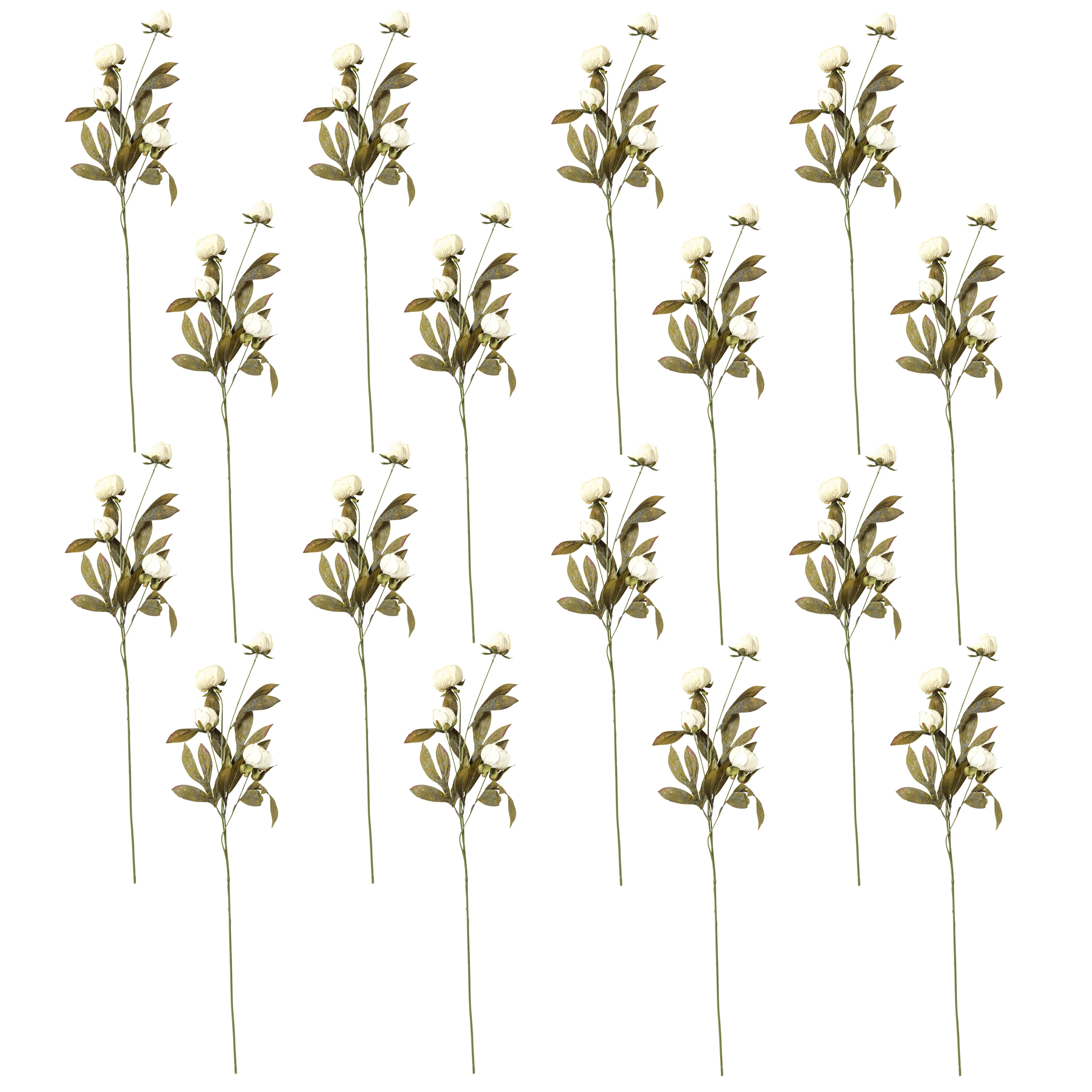 16 Pack: Cream Peony Stem by Ashland® - Walmart.com | Walmart (US)