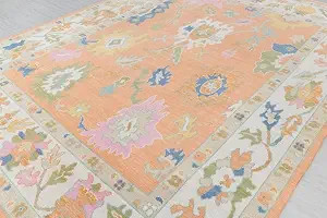 Area Rug Hand Knotted Modern Oushak Rug for Living Room,Dining Room,Office,Bedroom,Hand Knotted O... | Amazon (US)
