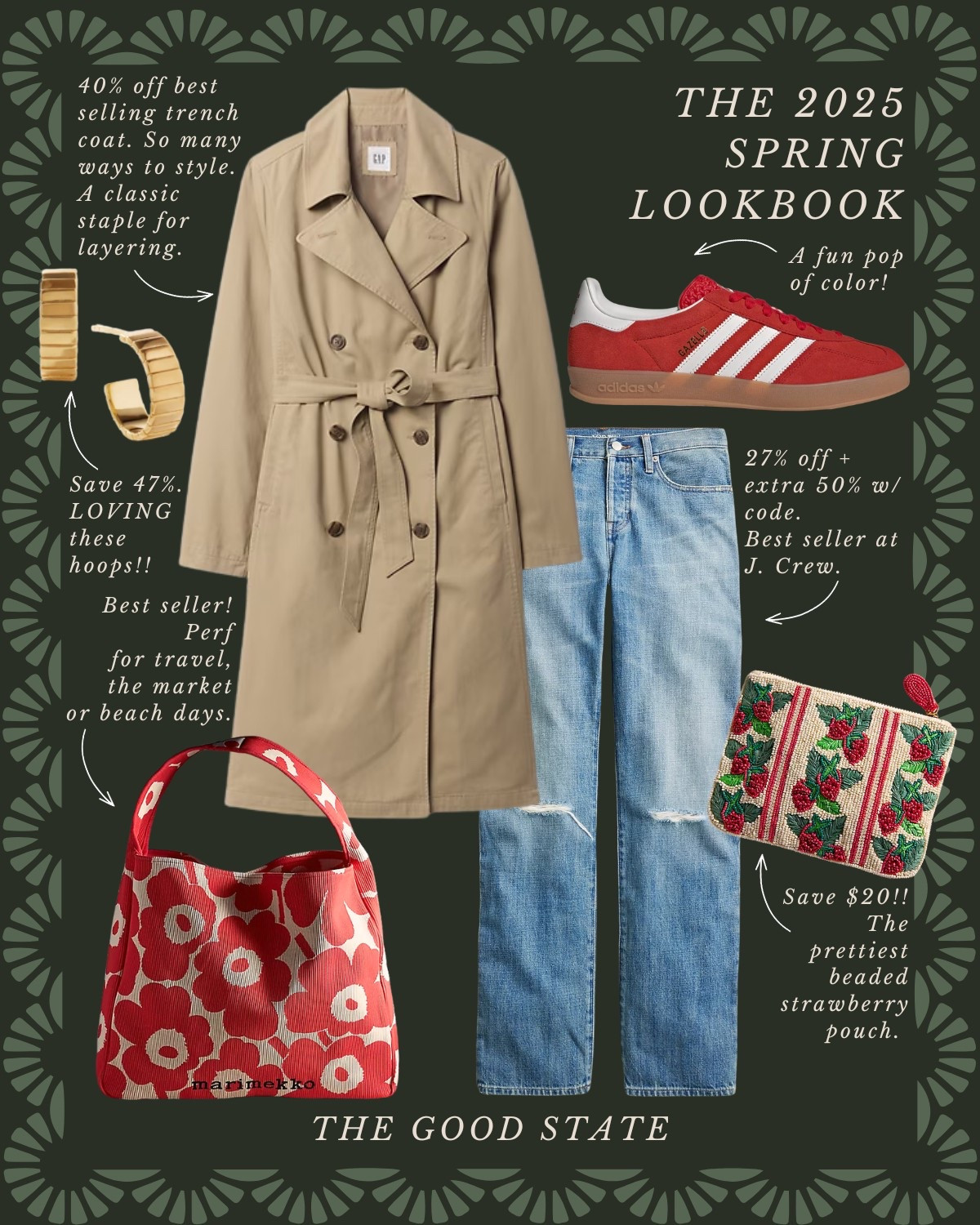 For all the Farmers Market girlies living their best life as the golden morning sunshine warms their face and a cool Spring breeze blows through their hair. For the ones with a market tote overflowing with fresh flowers and their hands full with a coffee and buttery croissant. For the ladies who love all things gingham, their trusty ball cap and the ease of a Springtime dress. This is for the girlies who wake up early for the market and may or may not take a little mid-day nap afterwards…followed by a picnic with all their market goodies and closest girlies of course. This collection is for you🍓🧺🫶🏼  Anthropologie , Anthro, Amazon, Quince, mini dress, maxi dress denim jacket, chore coat, earring, socks, beauty, sunglasses, spring outfit, spring fashion, tote bag, purse, woven purse, spring break, bandanna, scarf, quilted jacket, the good state, Lauren England, gola sneakers, clutch vacation outfit, hoop, earrings, American Eagle, target target fashion, target style sneakers, veja, mini dress, floral dress, wedding guest, dress, vacation, outfit, ootd, butter yellow, farmers market, dillards, nordstrom, travel outfit, spring fashion, gap, old navy, wedding guest dress, wedding guest, summer outfit


#LTKStyleTip #LTKSaleAlert #LTKFindsUnder50