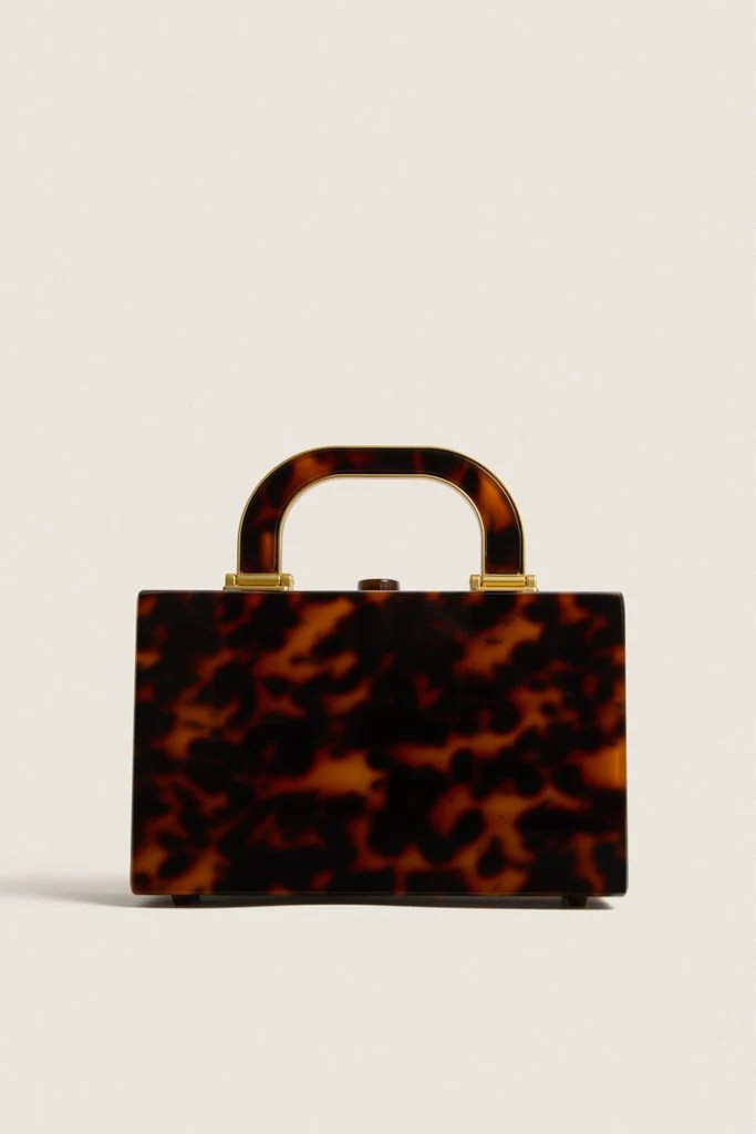 Tortoise Acrylic Top Handle Bag | Tuckernuck (US)