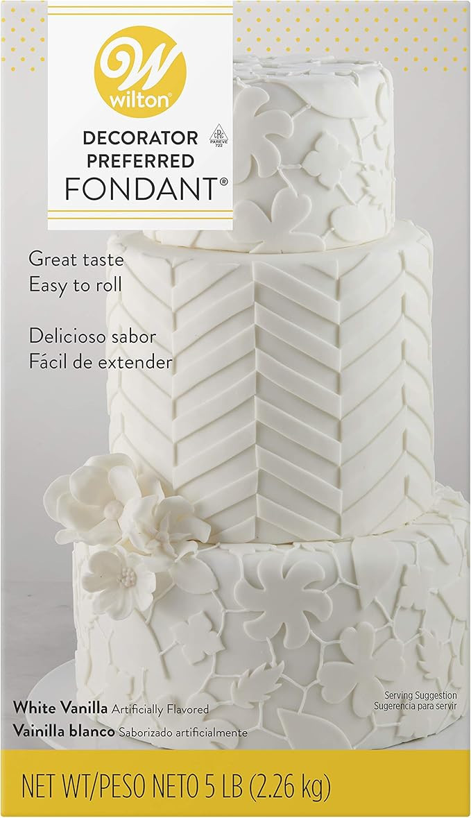 Wilton Decorator Preferred White Fondant for Cake Decorating, 5 lb | Amazon (US)