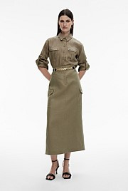 Linen Maxi Utility Skirt | Witchery (AU)