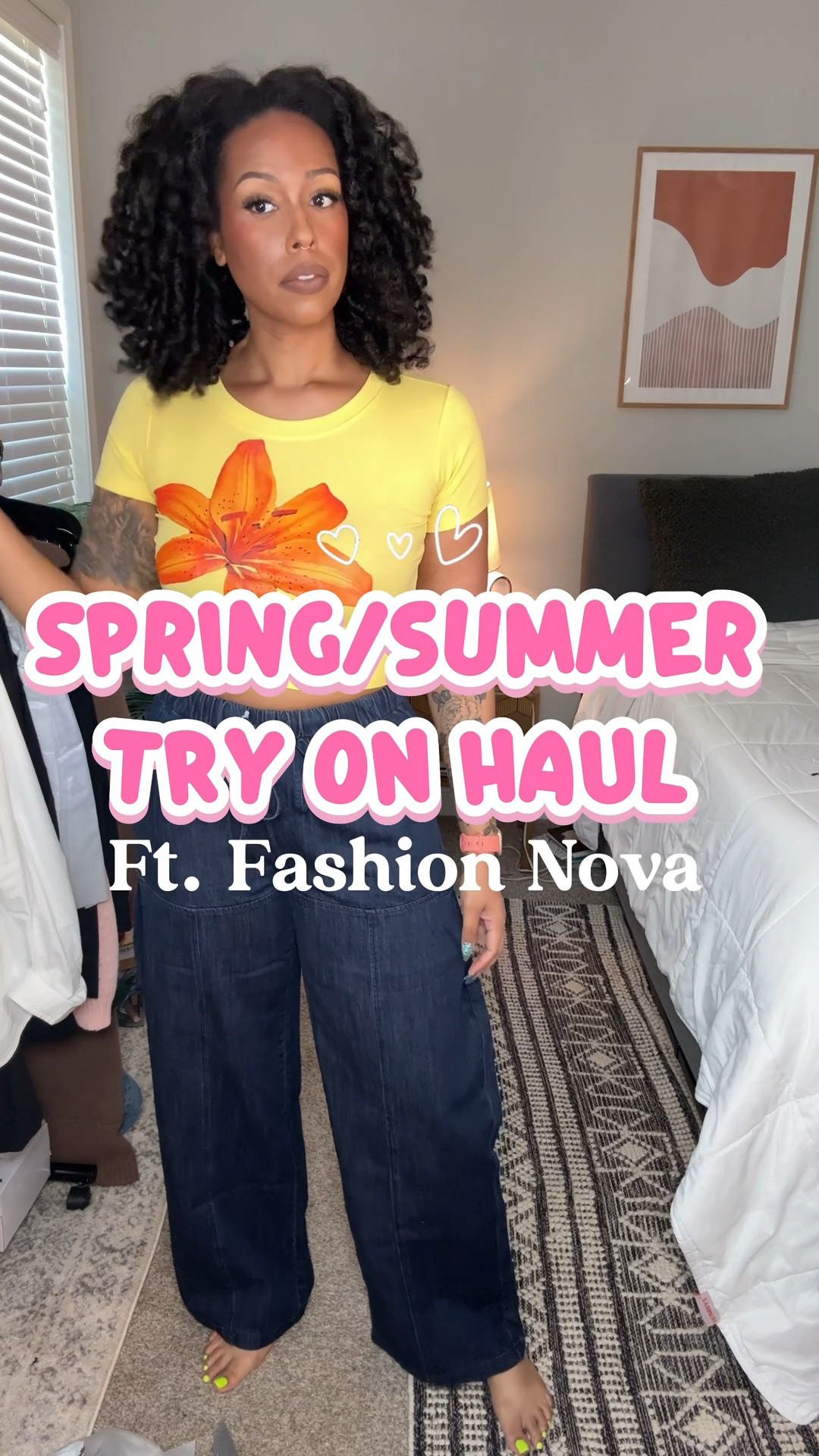 Spring/Summet Try On Haul ft. Fashion Nova 🌼☀️🌞

I can’t linked Fashion Nova items on LTK but I’ll link the names of the items. I’m wearing a large in everything. 

Instant Karma Vest Top - Taupe L

Brigantine Pull On Wide Leg Jeans - Dark Wash L

Hello Kitty Heart Striped Baby Tee - Hot Pink L

Dearest Darling Corset Top - Butter Yellow L (size up) 

Caroline Poplin Maxi Dress - Chocolate L (size down)

Ava Lily Baby Tee - Yellow L


Unlimited Rides Graphic Tee - Ivory
L

Level You Up Camo Cargo Pant - Olive/combo XL (has been altered)

Scooby Doo Do Where Are You Baby Tee - Ivory L

Isabelle Contrast Maxi Dress - Butter Yellow L

#LTKTall #LTKootd #LTKMidsize