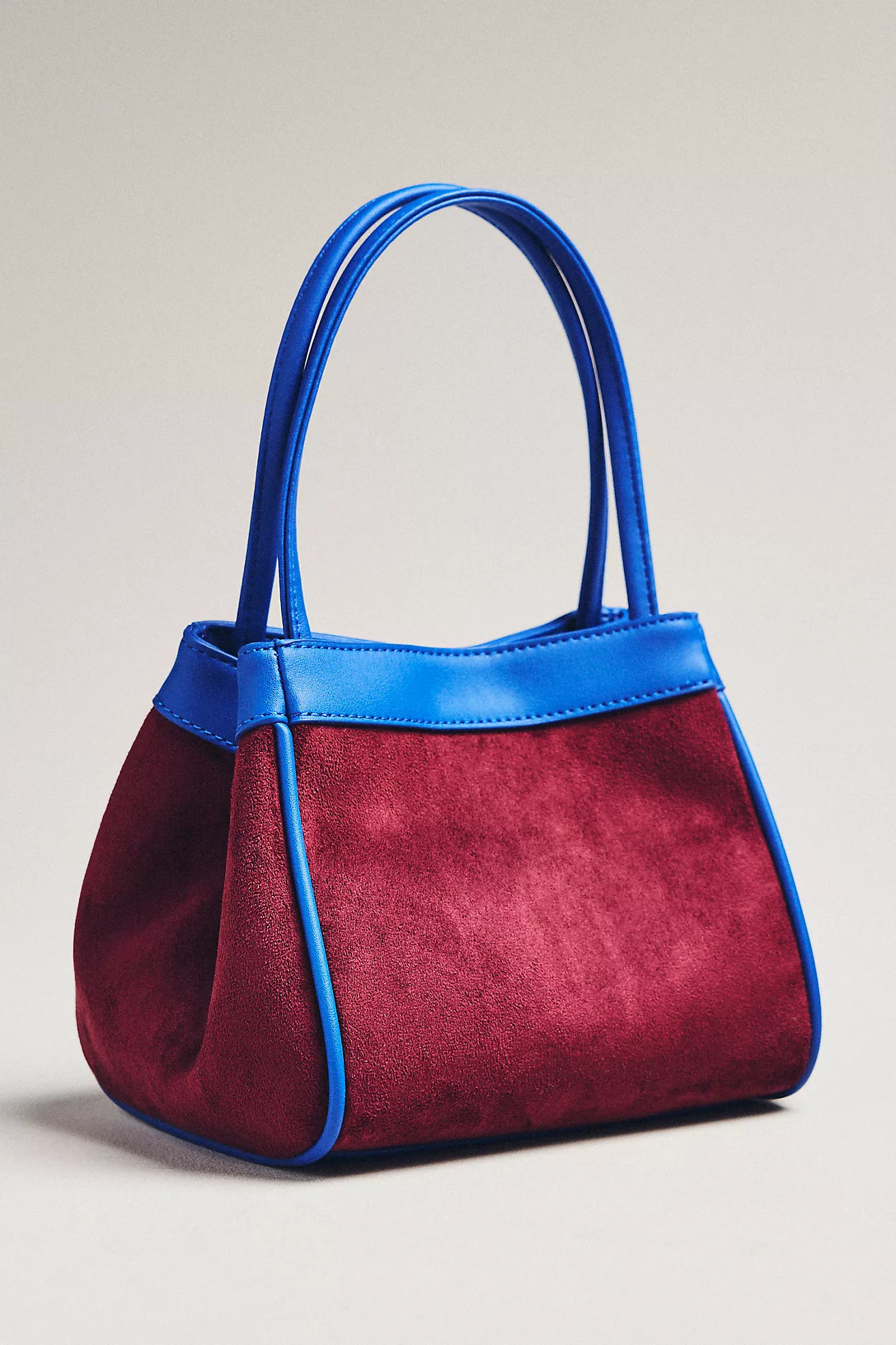 Sueded Two-Tone Bucket Bag | Anthropologie (US)