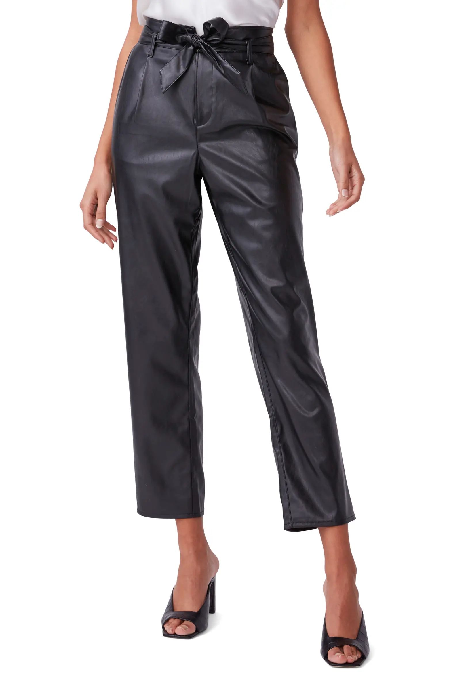 Melila Paperbag Waist Faux Leather Pants | Nordstrom