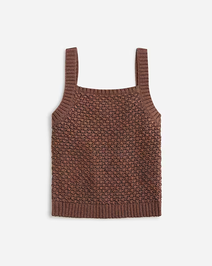 Basket-stitch sweater-tank | J. Crew US