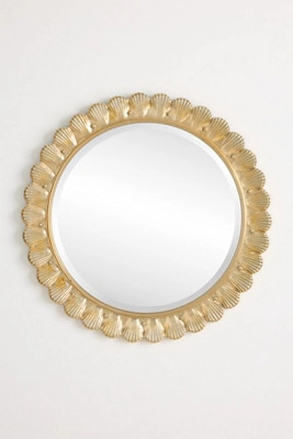 Florencia Scalloped Round Mirror | Anthropologie (US)