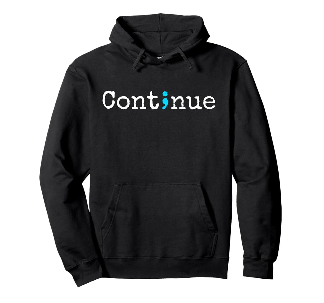 Semicolon Mental Health & Suicide Prevention Awareness Pullover Hoodie | Amazon (US)