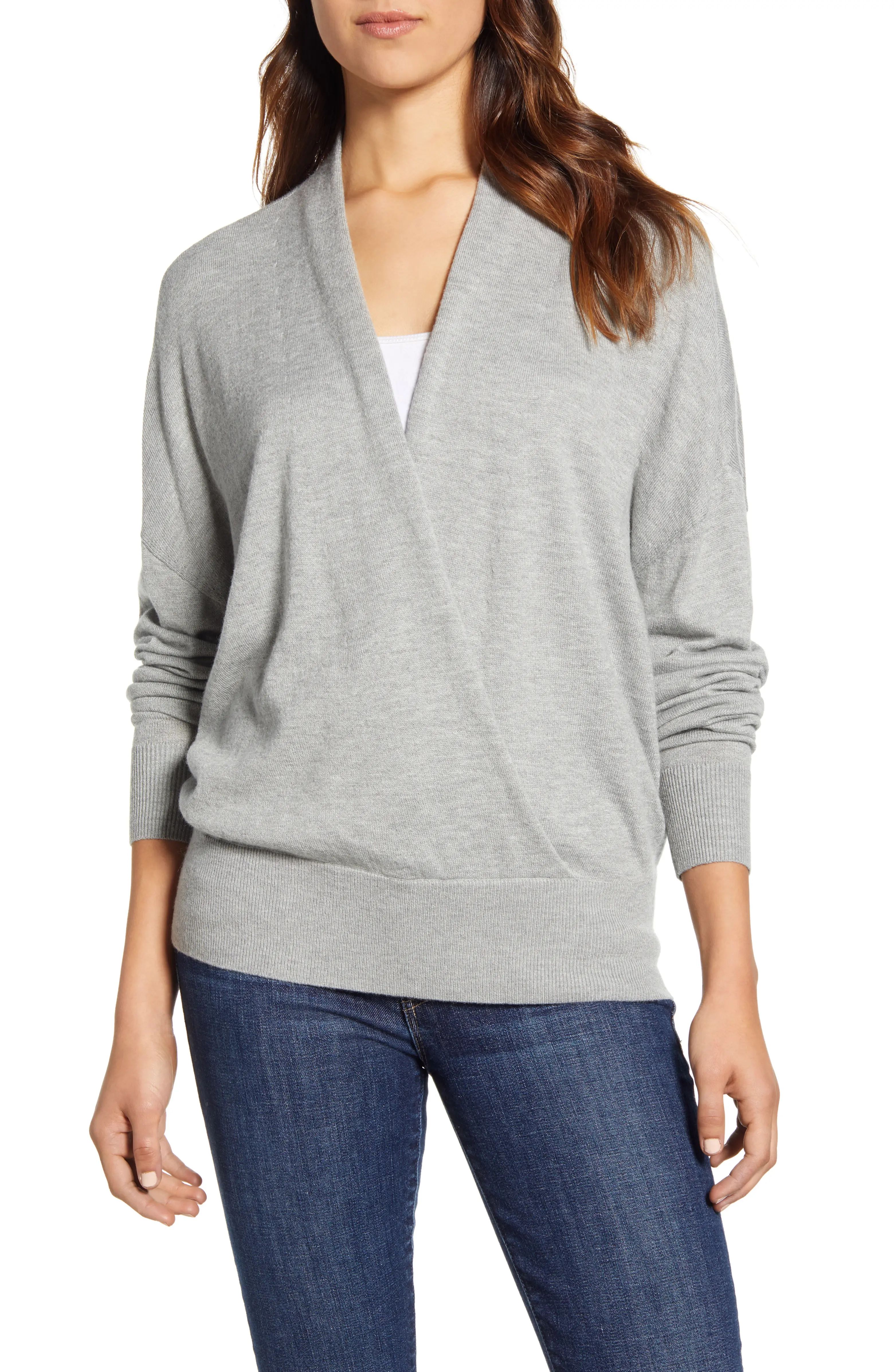 Faux Wrap Sweater | Nordstrom