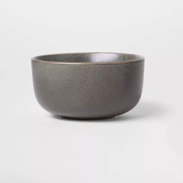 23oz Tilley Stoneware Cereal Bowl Gray/Brown - Project 62™ | Target