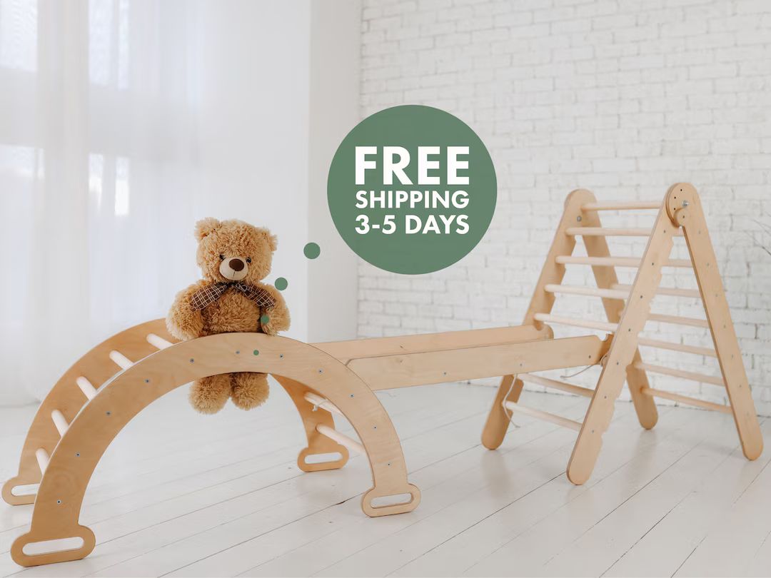 Kids Furniture Gift for Kid Montessori Climber Toddler Arch - Etsy | Etsy (US)