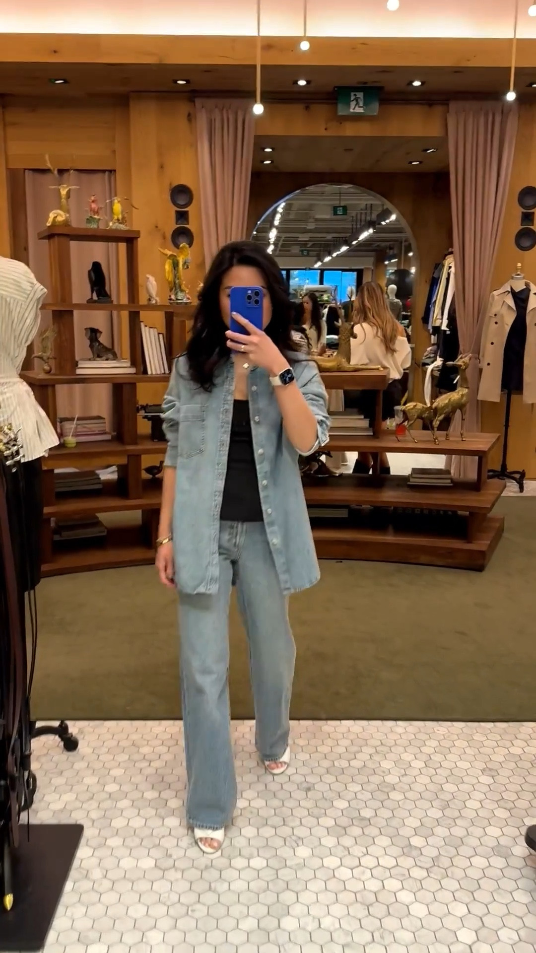 Canadian tuxedo! Denim on denim.

Oversized denim shirt, denim button up, jean shirt, low rise jeans, aritzia try on, denim forum, wide leg jeans, jeans outfit, denim shirt outfit, jean shirt outfit, casual outfit, easy outfit, comfortable outfit. 

#LTKstyletip #LTKjeans #LTKsale