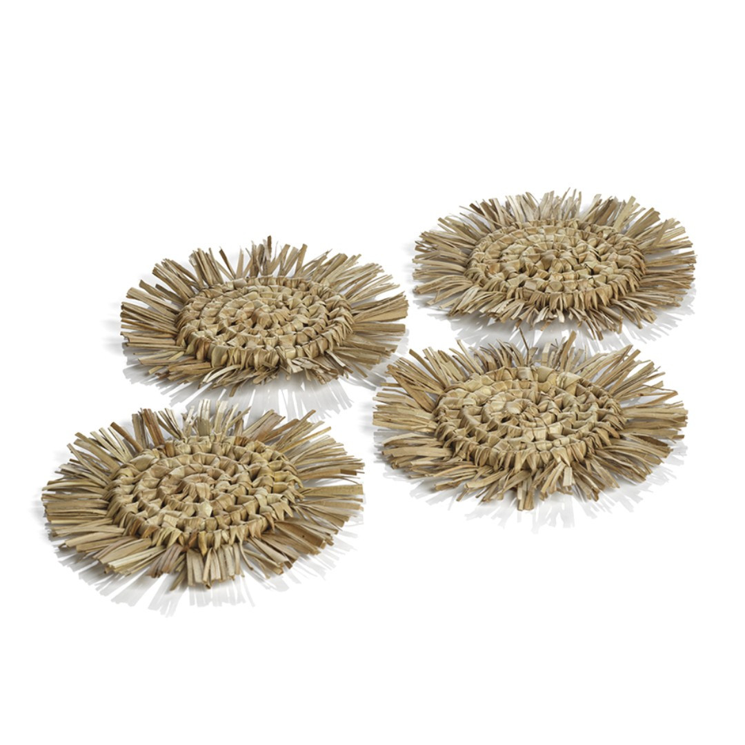 Pandan Fringed Coasters | Megan Molten