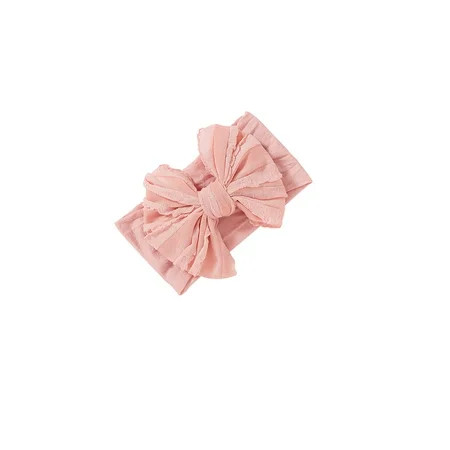 Elastic Hair Band Soft Ribbon Hair Bow Nylon Bow Headband Skin-friendly Wide Headwrap Super Stretchy | Walmart (US)