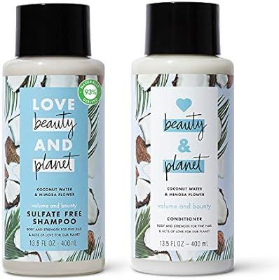 Love Beauty and Planet Volume and Bounty Thickening Shampoo and Conditioner For Hair Volume and F... | Amazon (US)