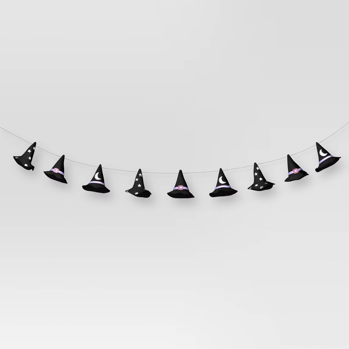 72" Witch Hat Decorative Wall Garland Black - Hyde and EEK! Boutique™ | Target
