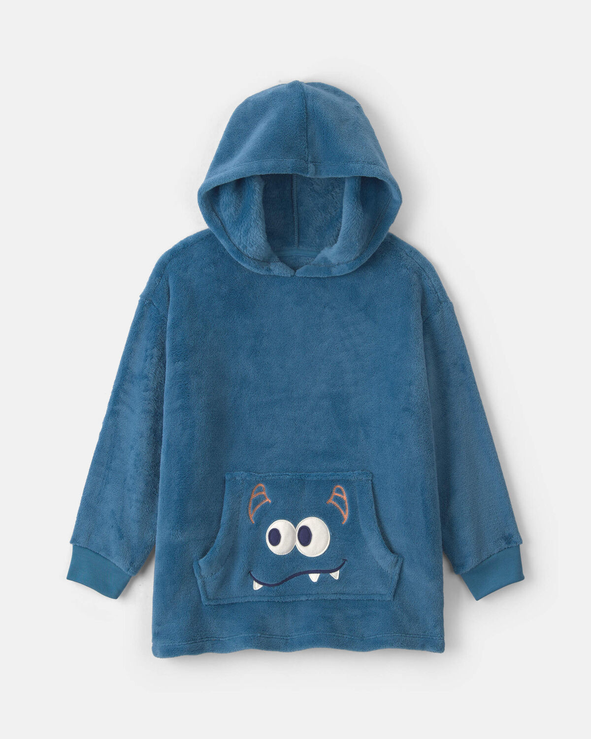 Boys Monster Fleece Loose Fit Pajama Hoodie - Blue | Carter's Inc