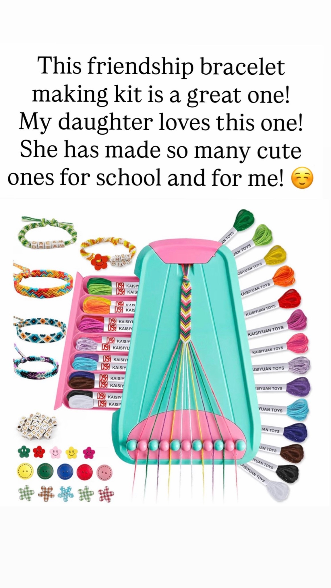 I love this friendship bracelet making kit

#LTKKids