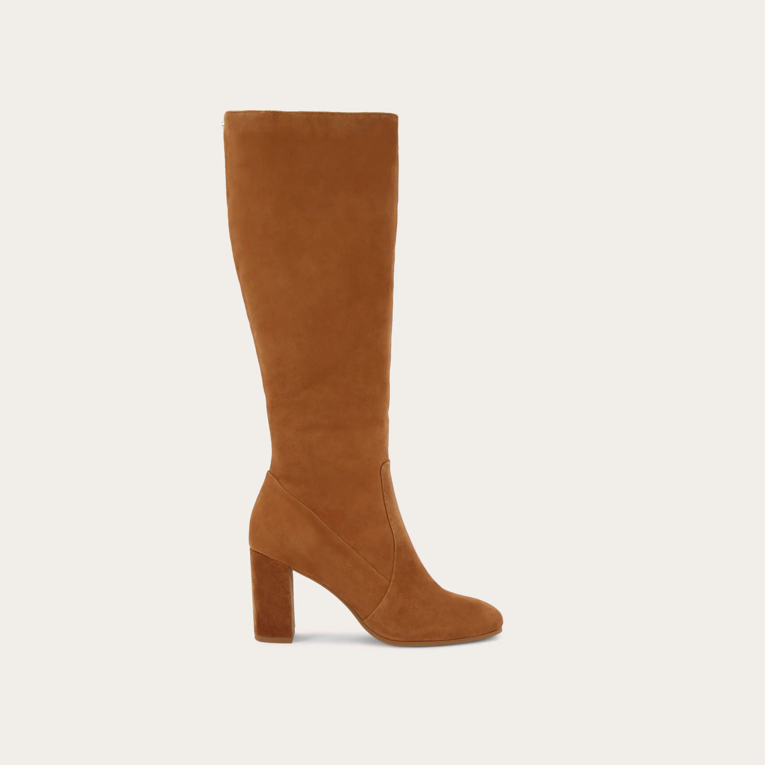 POSE KNEE HIGH Tan Suede Knee High Boot by CARVELA | Carvela