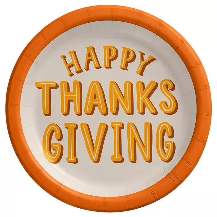 6.75" 20ct Thanksgiving Dinnerware Snack Plates - Spritz™ | Target