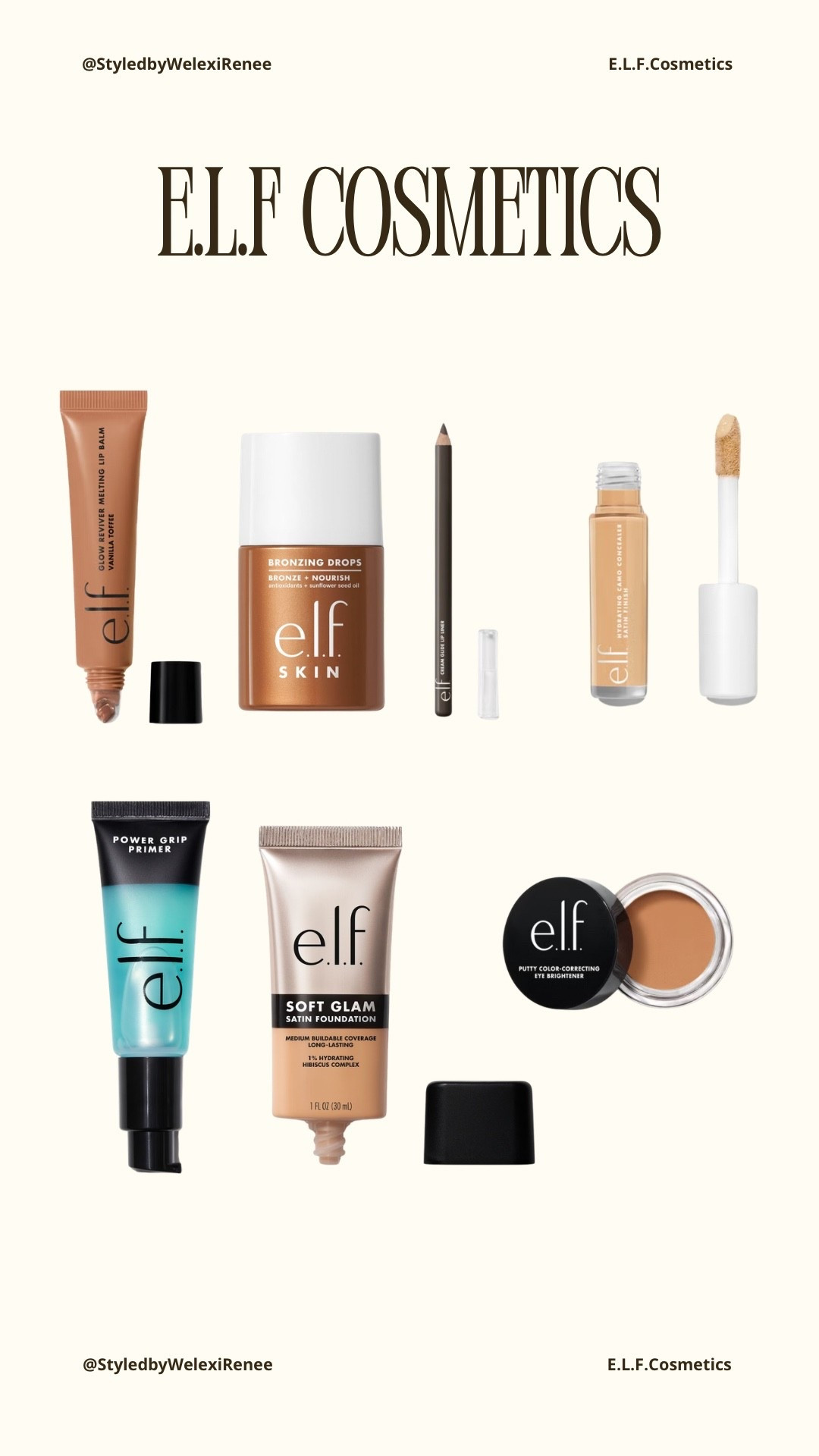 E.L.F Cosmetics makeup I’m currently using!! 

#LTKBeauty #LTKFindsUnder50 #LTKFindsUnder100