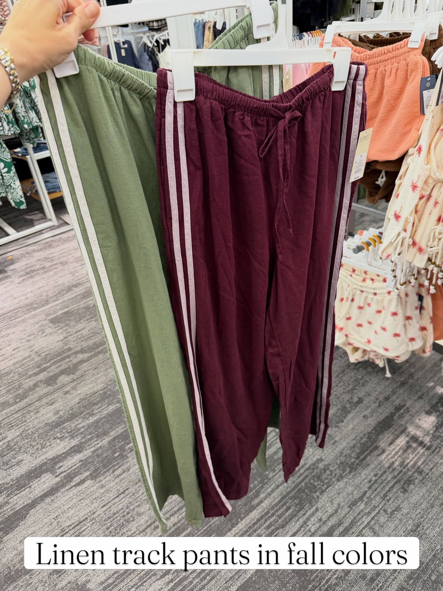 Target track pants, lightweight so you can wear them now. #targetstyle