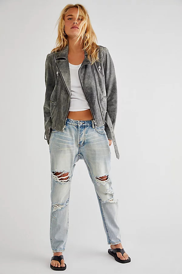 OneTeaspoon Saints Boyfriend Jeans by OneTeaspoon at Free People, Kansas Blue, 27 | Free People (Global - UK&FR Excluded)