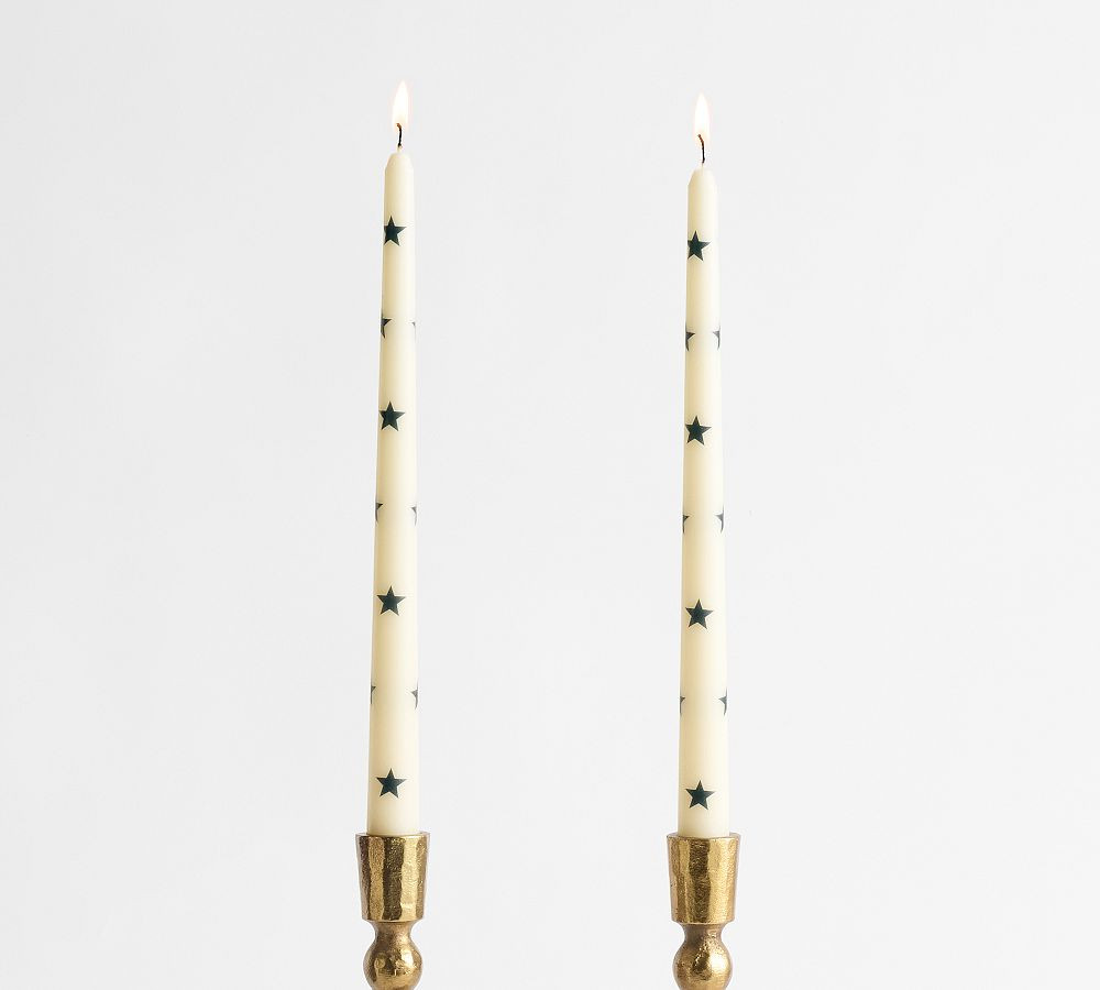 Pattern Taper Candles - Set of 2 | Pottery Barn (US)
