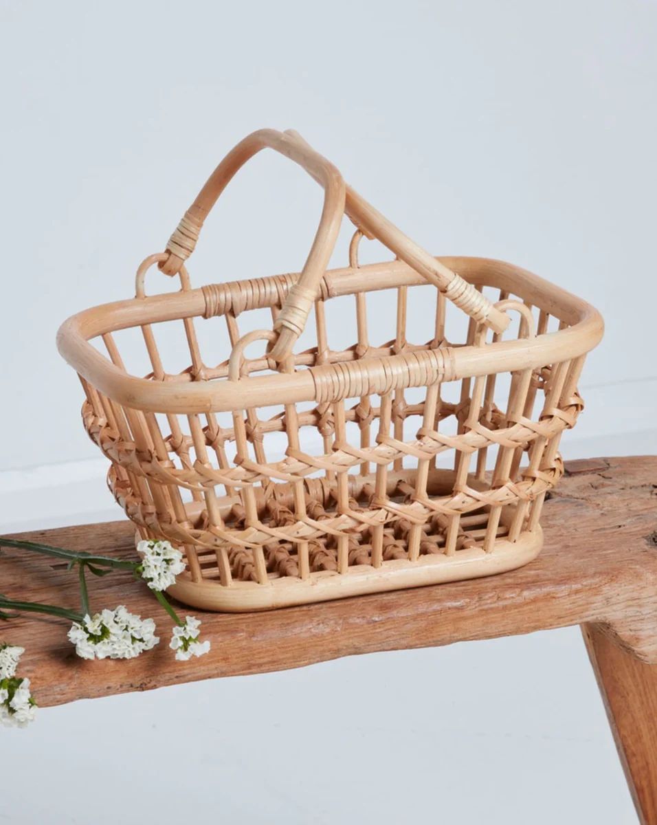 Rattan Tarry Basket - Wheat | Olli Ella - Home & Gifts | Bohemian Mama