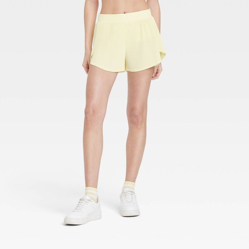 Women's Mid-Rise Micro-Pleated Shorts 2.5" - All In Motion™ | Target