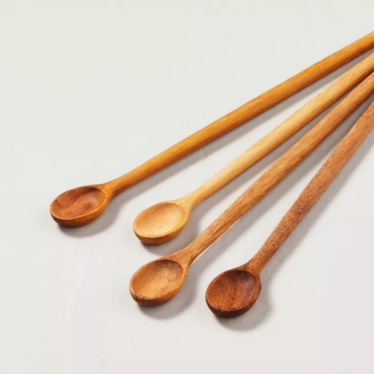 4pk Wooden Tasting Spoon Set - Hearth & Hand™ with Magnolia | Target