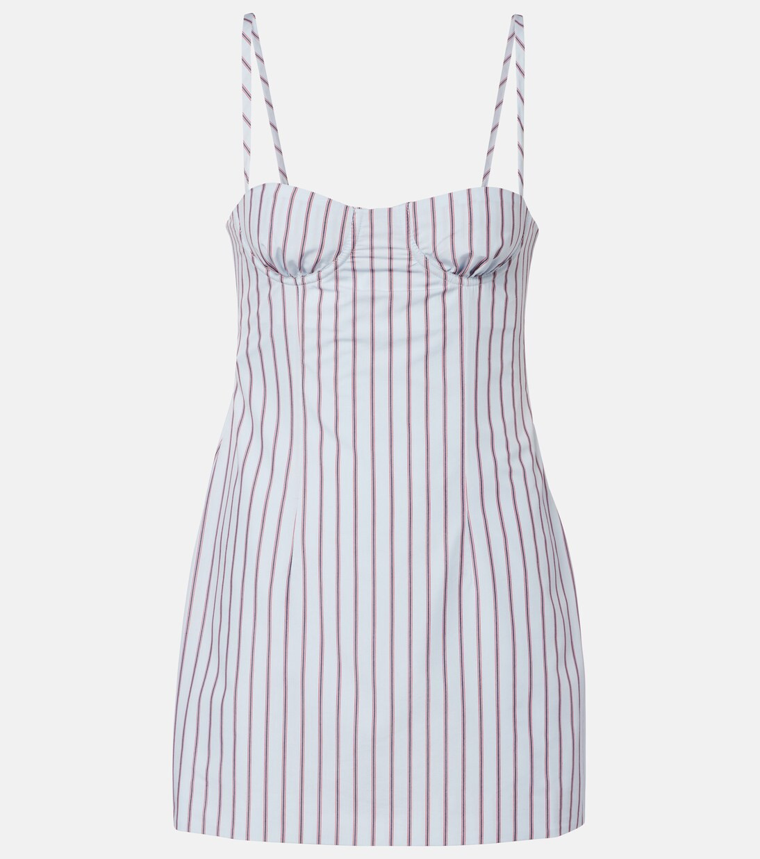 Pinstripe cotton-blend minidress | Mytheresa (US/CA)