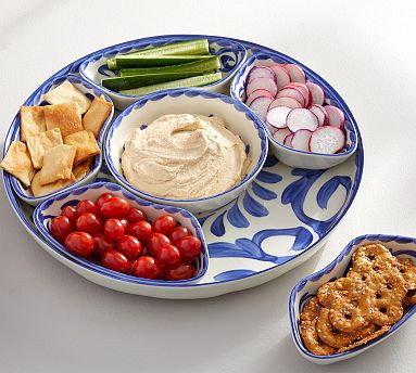 Puebla Outdoor Melamine Multi-Condiment Server | Pottery Barn (US)