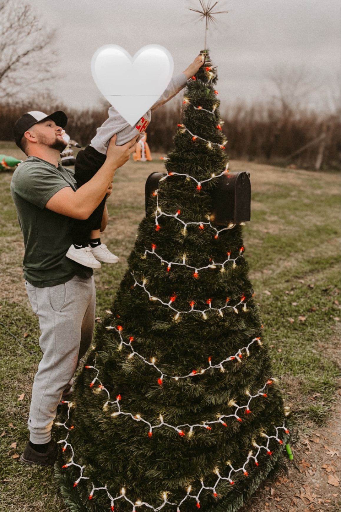The cutest mailbox this Christmas! 🎄 
1.) adjust pvc pipe around mailbox to preferred height 
2.) wrap in garland 
3.) decorate to your liking 

#LTKHoliday #LTKHome #LTKSeasonal