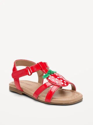 Shiny Faux-Leather Sandals for Toddler Girls | Old Navy (US)