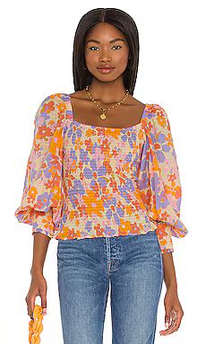 Free People Ariana Printed Top in Spring Combo from Revolve.com | Revolve Clothing (Global)